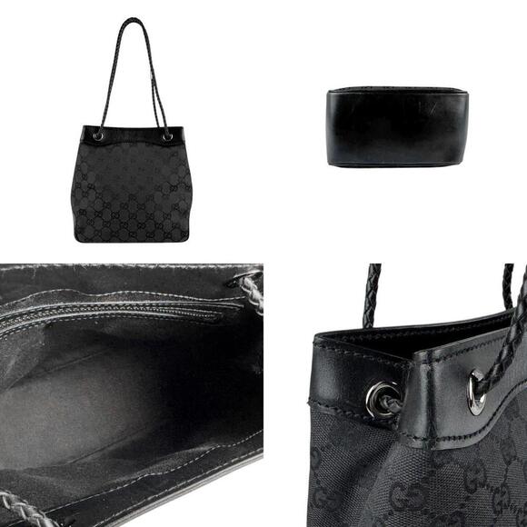 GUCCI Black Leather Shoulder Bag - Picture 3 of 5